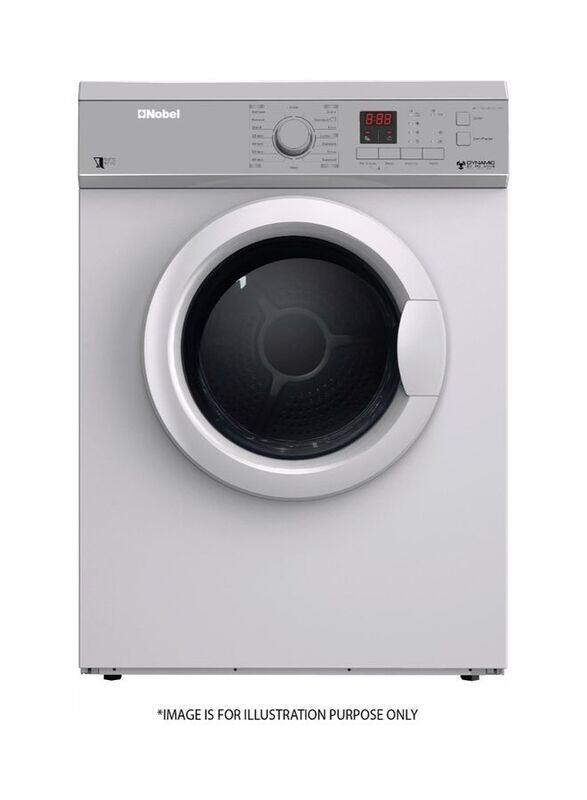 

Nobel 7 Kg Front Load Dryer, BI7200S, Silver