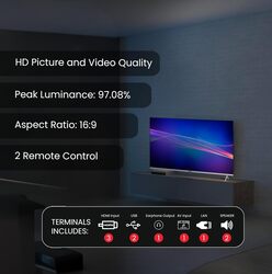 Nobel 65 Inch Diamond UHD VIDAA 4K Smart TV with VIDAA Voice Dolby Vision Bluetooth & WiFi UHD65VID Silver 2024 Model One Year Warranty