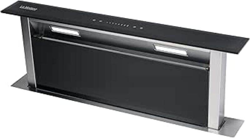 

Lamodano La Modano 90cm Built-in Downdraft Range Hood Black Tempered Glass LMDH90B