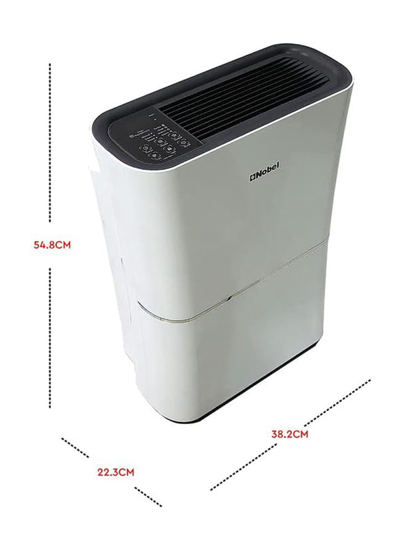 Nobel Air Purifier 48 Square Meter Area To Clean 3 Filters 4 Speed LED Indicator, NAP400, White