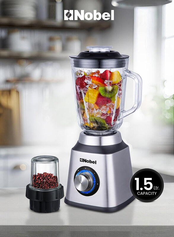 

Nobel 2-in-1 Blender & Grinder, NB515CRI, Silver