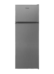 Bompani 216L Defrost Recessed Handle R600A Outside Condenser Double Door Refrigerator, BR240SS, Silver