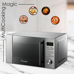 Bompani 20L Microwave Oven with Digital Control & 5-Power Levels & 8-Auto Menus, 700W, BMO20DS, Silver