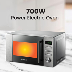 Bompani 20L Microwave Oven with Digital Control & 5-Power Levels & 8-Auto Menus, 700W, BMO20DS, Silver