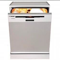 Bompani Free Standing Dishwasher with 8 Programs & 15 Place Settings, BO5021ST, Inox