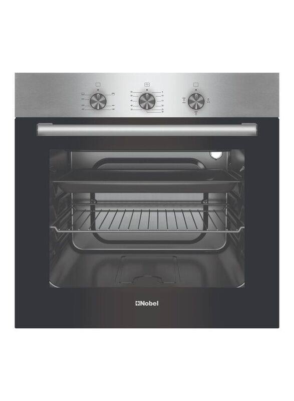 

Nobel 56L Gas Built In Oven Stainless Steel, NBI61020, Black