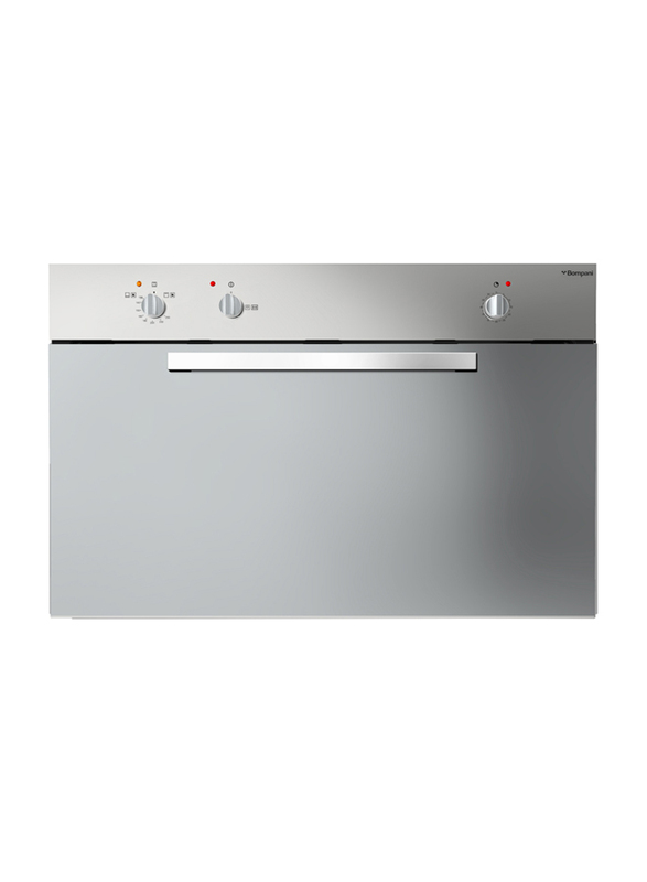 Bompani Italian-made Built Gas Oven With Front Knob Control, BO243YG, Silver