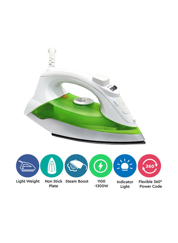 

Nobel Steam Iron, 1300W, NSI-246, Green