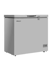 Nobel R600A Single Door Chest Freezer Recessed Handle With Lamp Gas Outside Condensor, 250L, NCF300RH, Silver