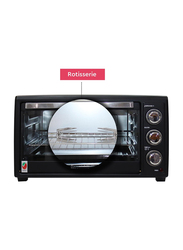 Nobel 35L Electric Oven with 3 Knob Control, 1500W, NEO36, Black