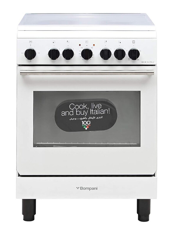 

Bompani 4 Hot Plates Free Standing Electric Cooker with Oven, ESSE60044EW, White