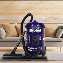 Nobel Drum Vacuum Cleaner with Solid & Durable Iron 21 Litres Tank & Smooth Roller for Better Agility Wheels, NVC2121, Blue