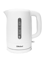 Nobel 1.7L Electric Kettle with Single Sided Water Window and 360 Degree Strix Control, 2200W, NK17PW, White