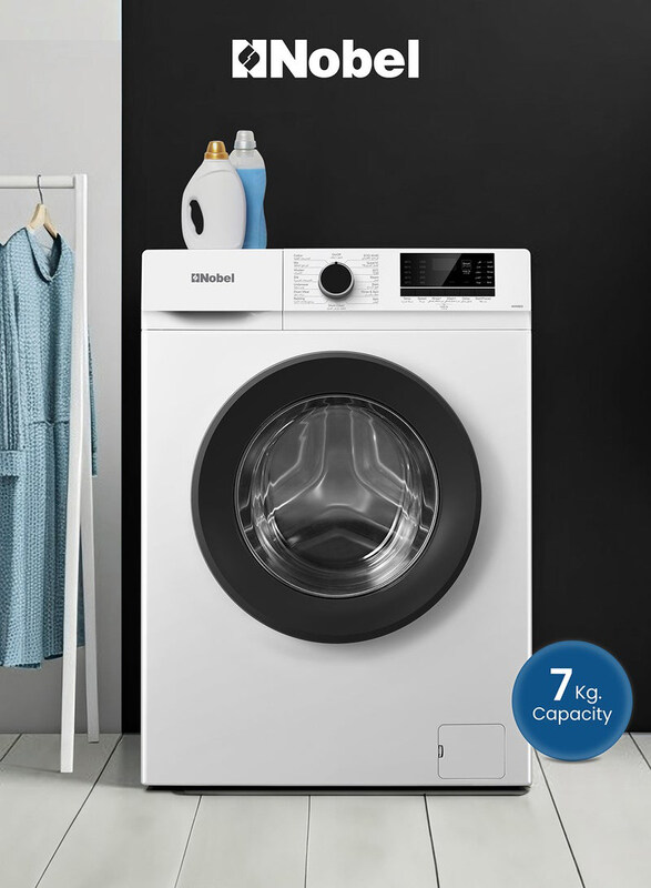 

Nobel 7KG Front Load Washing Machine, 1950W, NWM850, Grey