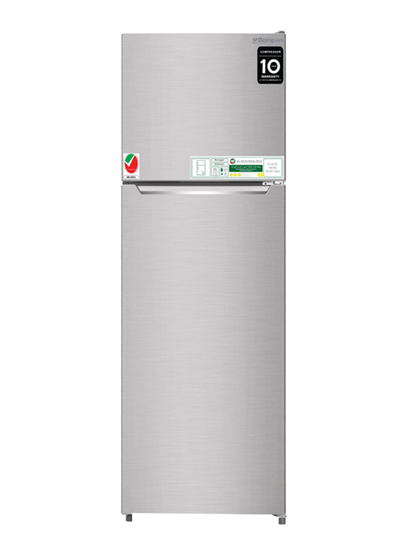 Bompani 390L Top-Mounted Refrigerator, BR390SSN, Silver