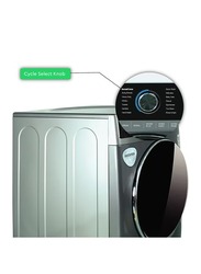 Nobel 21 KG Front Load Fully Automatic Washer, Stainless Steel Drum Vibration Reduction LED Control Panel, 9 Number of Wash Option, 70% Spin Dryer, NWM2100, Grey