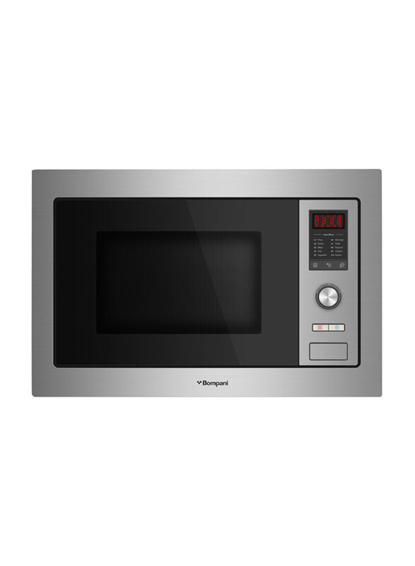 

Bompani 25L Built-in Microwave with Grill and Digital Control, 900W, BO243MXE, Silver