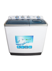 Nobel 14 KG Washing 6.5 KG Spin Capacity Twin Tub Semi Auto Washer, Dry & Spin, 1300RPM, 50Hz, NWM1400RH, White