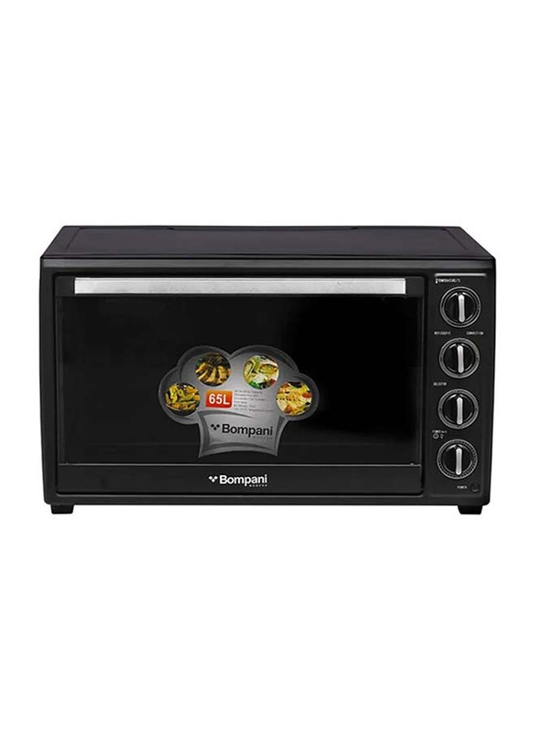Bompani 65L Electric Oven with Convection Fan, BEO65, Black