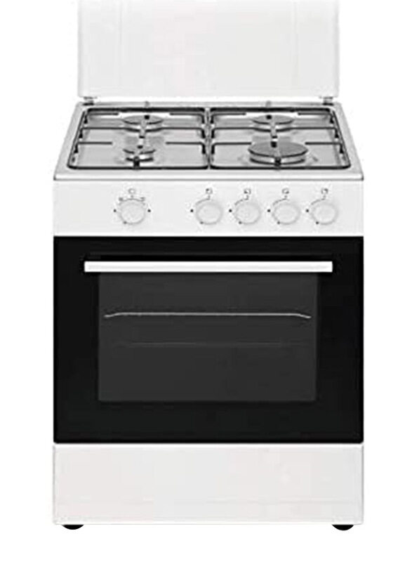 

Nobel Freestanding 4 Burner Stainless Steel Gas Cooker with Oven, NGC5000, White