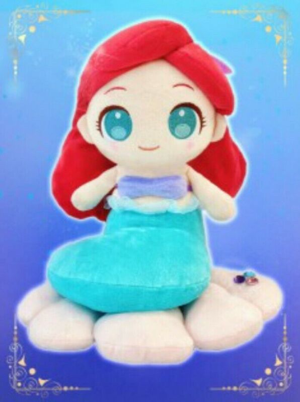 Toreba Japan Exclusive Ariel The Little Mermaid Cute Disney Princess Plush