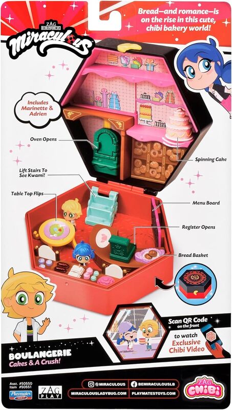 Miraculous Chibi Boulangerie: Cakes & A Crush Miracle Box Playset