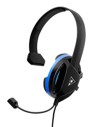 Turtle Beach Recon Chat Headset for PlayStation PS4, PS4 Pro, Xbox Series X, Xbox Series S, Xbox One, Nintendo Switch, Mobile, & PC, Black/Blue