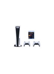 Sony PlayStation 5 Disc Version Console with 2 Controller, Spider-Man Miles Morales Game, White