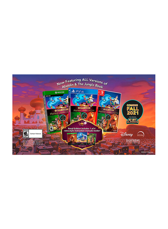 Disney Classic Games Collection: The Jungle Book, Aladdin And The Lion King Video Game for Nintendo Switch by Nighthawk Interactive