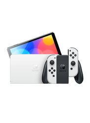 Nintendo Switch OLED Model Console with Joy Controllers, UAE Version, White