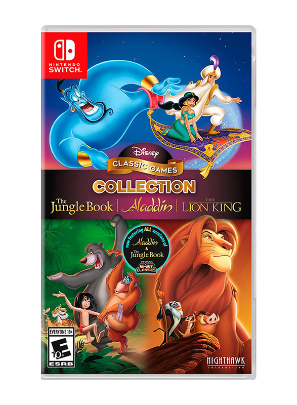 Disney Classic Games Collection: The Jungle Book, Aladdin And The Lion King Video Game for Nintendo Switch by Nighthawk Interactive