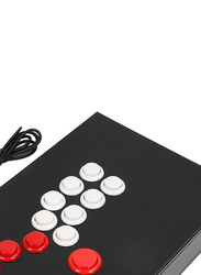 Street Fighter Arcade Game Fighting Joystick for PlayStation PS3 PS4 PS5, XBOX ONE, Switch and Steam PC, Black