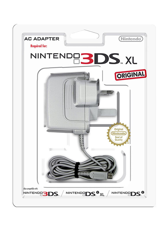 

Nintendo UK 3 Pin AC Adapter for New Nintendo 3DS/3DS/2DS/Dsi/DSi XL, Grey