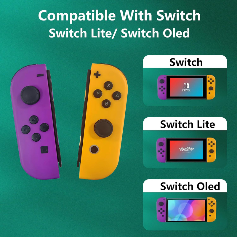 Szdilong Replacement Gamepad Controllers for Nintendo Switch/Lite/OLED, Multicolour