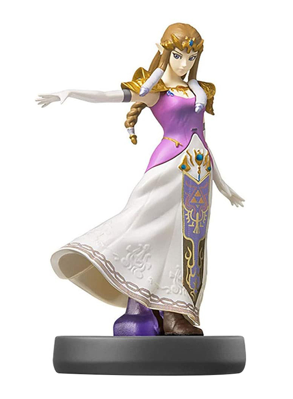 Nintendo LRW Super Smash Bros. Amiibo: Zelda Figurine Action Figure for Nintendo Wii U/3DS/Switch, Multicolor