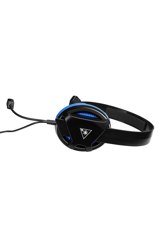 Turtle Beach Recon Chat Headset for PlayStation PS4, PS4 Pro, Xbox Series X, Xbox Series S, Xbox One, Nintendo Switch, Mobile, & PC, Black/Blue