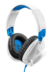 Turtle Beach Recon 70P Gaming Headset for PS4, Xbox, Nintendo Switch, PC and Mobile Devices, White/Blue