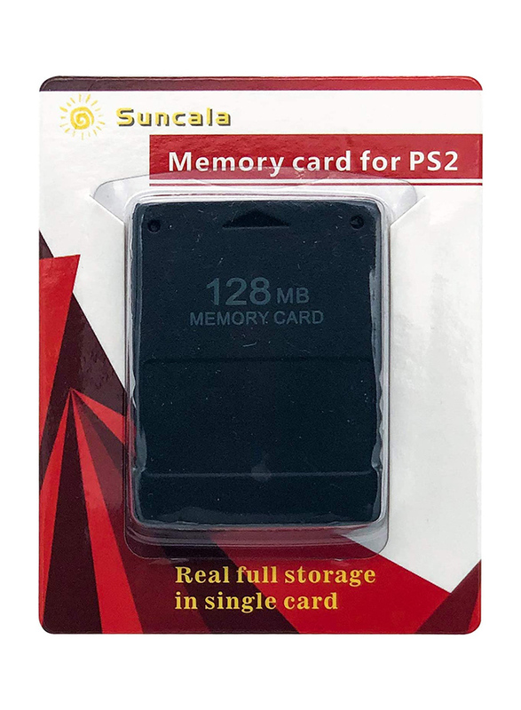 Suncala High Speed 128 MB Memory Card for PlayStation PS2, Black