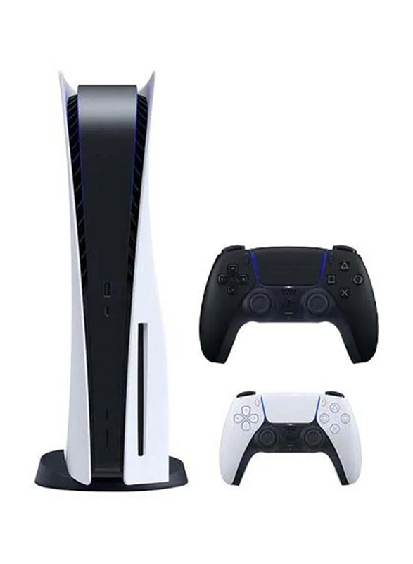 Sony PlayStation 5 Disc Version Console with 1 Controller (Black), White/Black