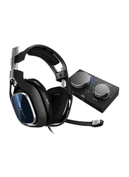 Astro Gaming A40 TR Wired Headset + MixAmp Pro TR with Dolby Audio for PlayStation 4 PS4/PC/Mac, Blue/Black