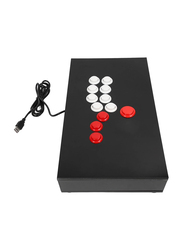 Street Fighter Arcade Game Fighting Joystick for PlayStation PS3 PS4 PS5, XBOX ONE, Switch and Steam PC, Black