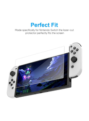 T Tersely Premium 9H Tempered Glass Screen Protector for Nintendo Switch OLED 7-inch, 3 Pieces, Clear