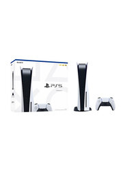 Sony PlayStation 5 Disc R1 Console, 825GB, With 1 Controller, US Version, White