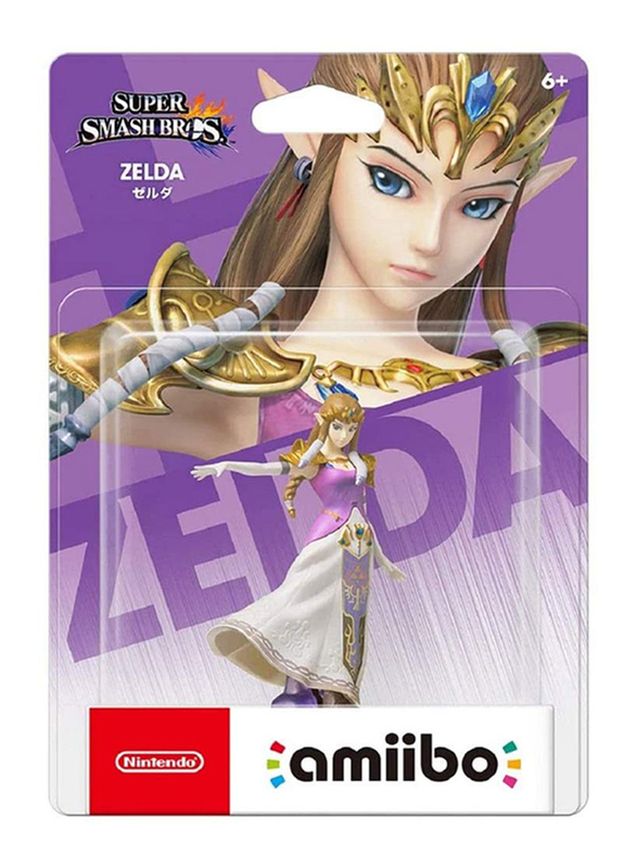Nintendo LRW Super Smash Bros. Amiibo: Zelda Figurine Action Figure for Nintendo Wii U/3DS/Switch, Multicolor