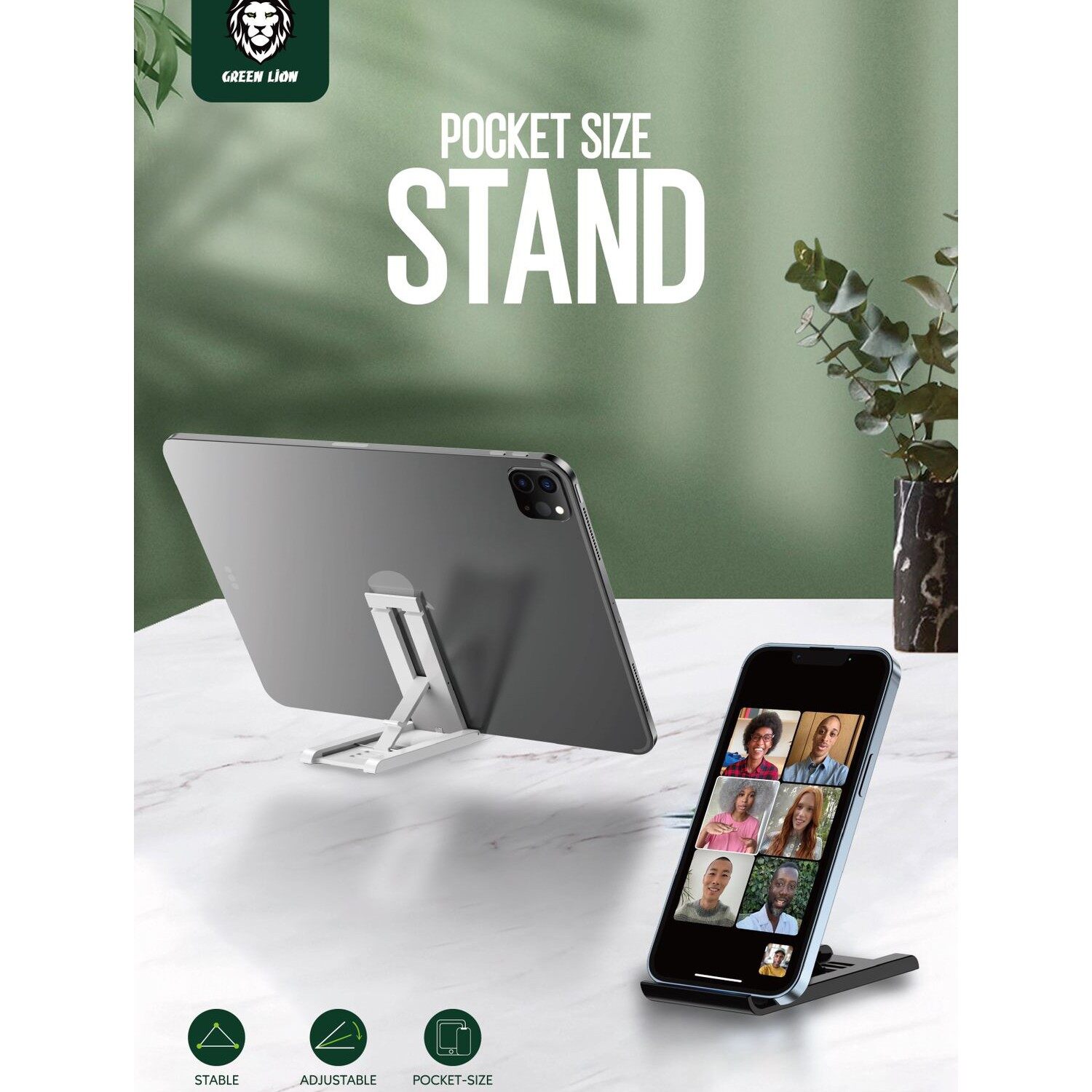 

Green Lion Pocket Size Stand