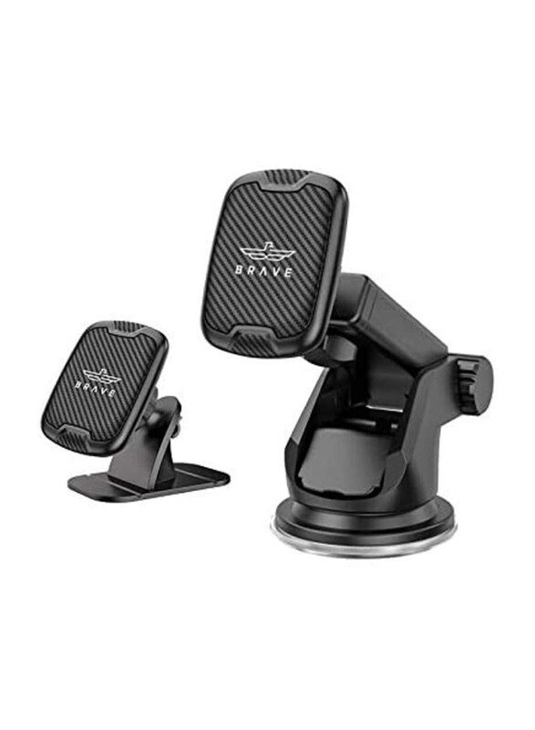 

Brave 2-in-1 Magnetic Car Phone Holder, Black