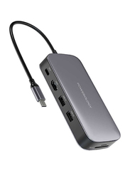 Powerology 256GB USB-C Hub & SSD Drive All-in-one Connectivity & Storage