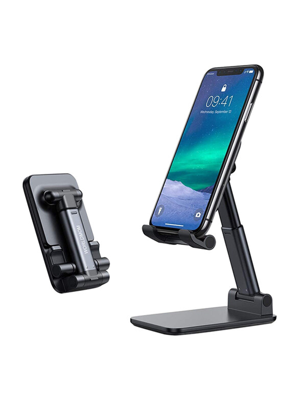 

Worldmom Folding Mobile Phone Desktop Stand, Black