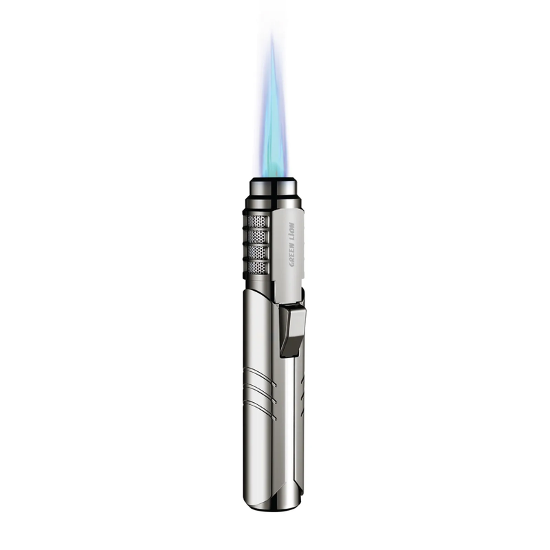 

GREEN LION JET FLAME WINDPROOF LIGHTER - SILVER