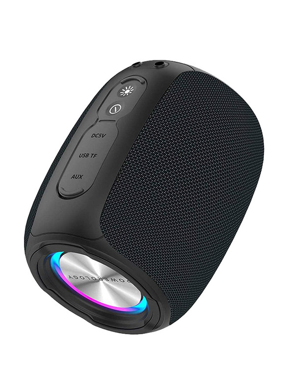 Powerology Ghost Wireless Portable Bluetooth Speaker, Black
